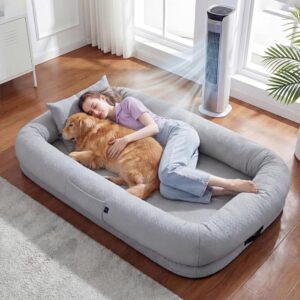 Cooling Dog Bed – Extra-Large Breathable Floor Lounger for Dogs