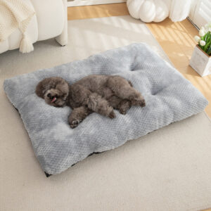 Winter Warm Plaid Dog Bed Mat – Soft Flannel Sleeping Pad, Multiple Sizes & Colors